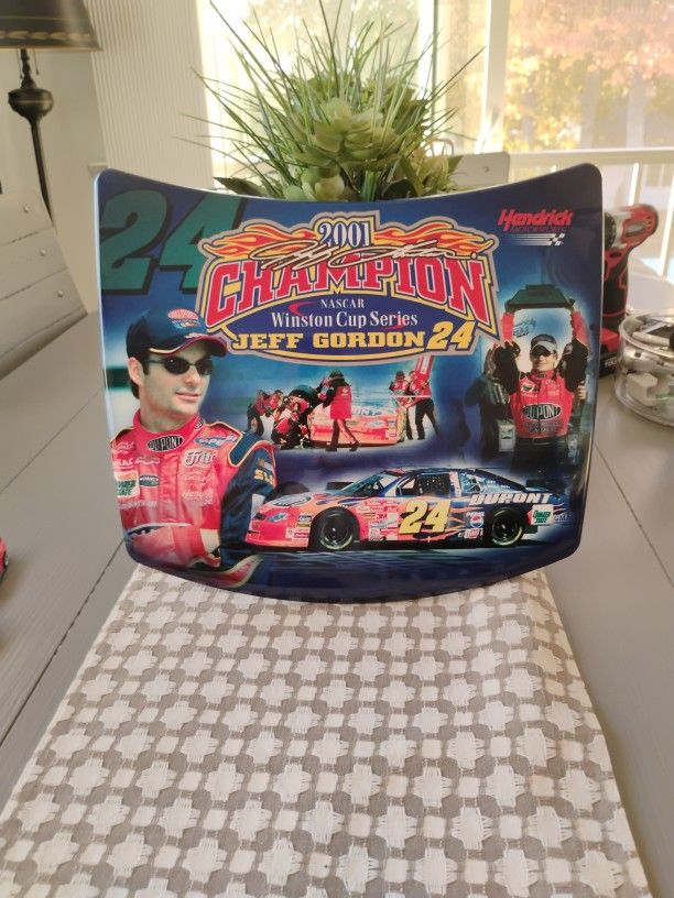 Jeff Gordon Replica Hood / Tire Plaque/ 2 Lanyards With Tickets To NHIS 2003  2002. Light Switch Plate Just Added