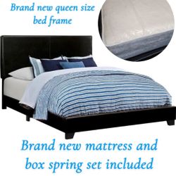 Queen size bed (Brand new frame and mattress included) $360 