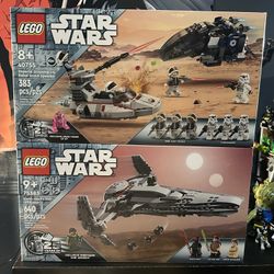 Lego Star Wars (40755 Imperial Dropship vs Rebel) & (Darth Maul Sith infiltrator infiltrator:75373)