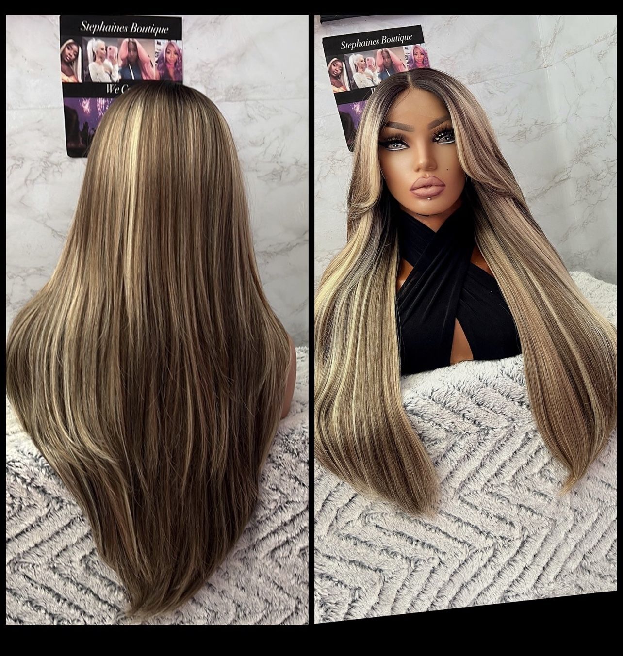 Human Hair Blended Lace Front Wig