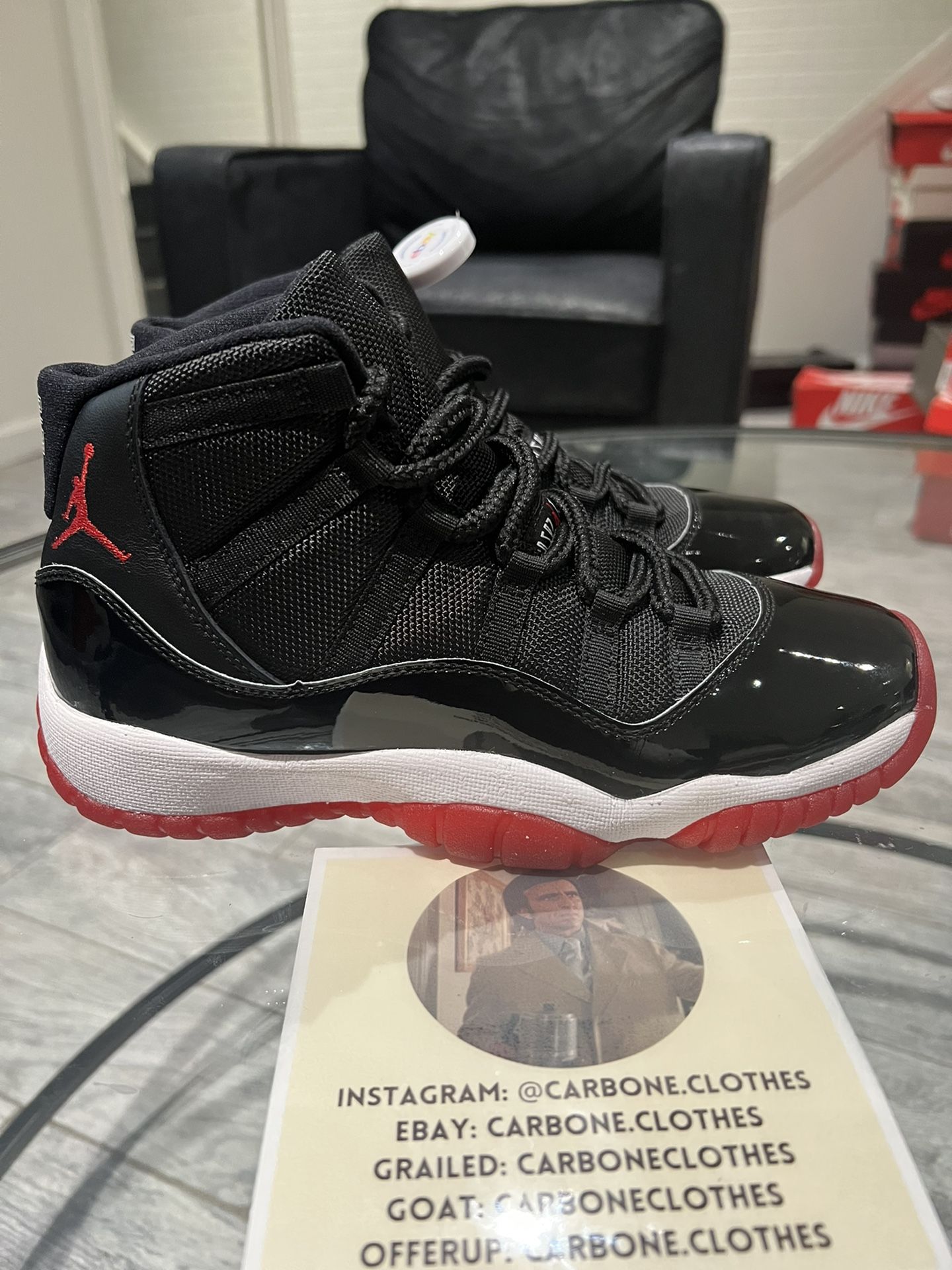 jordan 11 bred size 7y