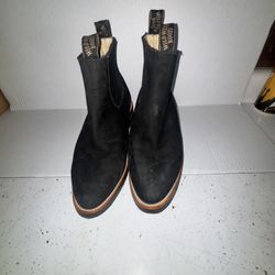Wild West Black Leather Boots 