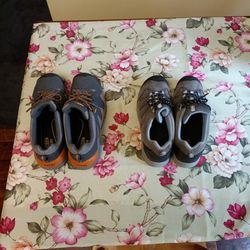 Keen Shoes, 2 Pair. Both 10.5 - 1 Is Gray And Orange, Other 1 Is Gray, Blue, And Black