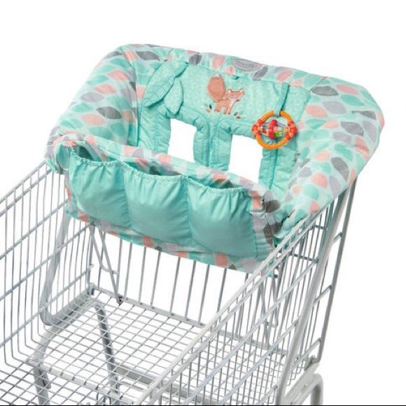 Comfort & Harmony Playtime Cozy Cart or High Chair Cover Fox Seafoam Blue Green