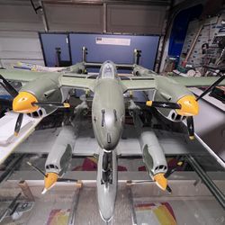 P-38 Fiberglass Fuselage Built up wings 83"