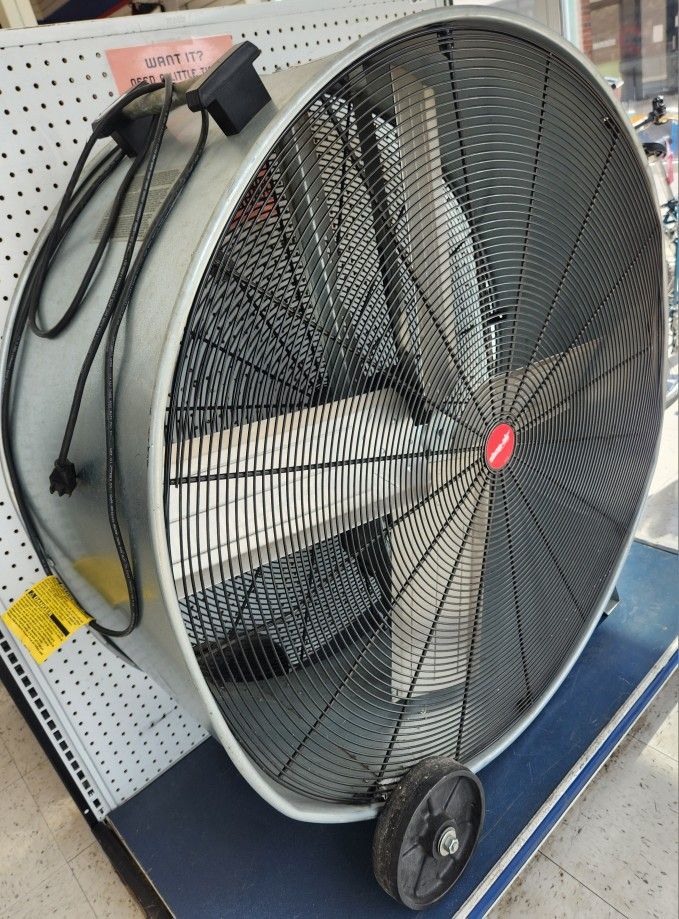 42" Drum Fan Heavy Duty, Ventilador De 42 Pulgadas