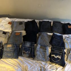 bunch of jeans need them gone 