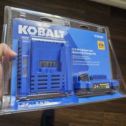 Kobalt Battery 2.0 And Charger Kit
