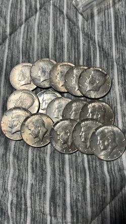 Kennedy half dollar silver coins