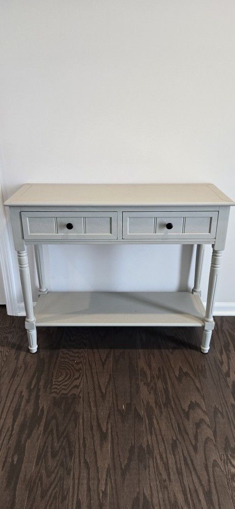 35.8" Solid Wood Console Table