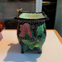 2004 Blue Sky Clayworks 5" Tealight Candle Warmer J. Mccall Icing On The Cake