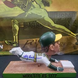Rickey Henderson signed bobblehead