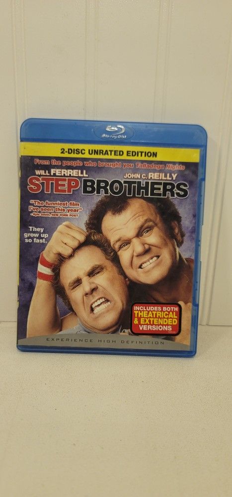 $5 BLU RAY MOVIE.STEP BROTHERS. BLU RAY / DVD ONLY. NO DIGITAL. $5 OR TRADE FOR A MOVIE TITLE I DO NOT ALREADY OWN.