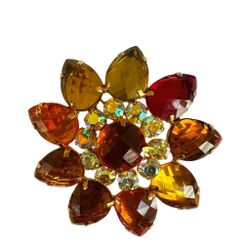 Joan Rivers Vintage Floral Brooch 