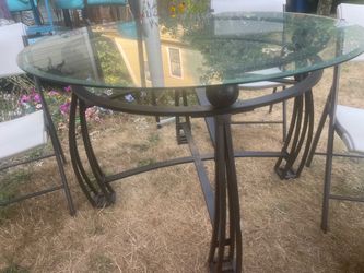 Glass kitchen/dining table- modern/unique