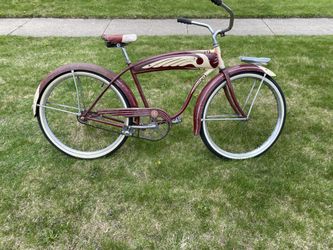 Vintage 1953 Original Chicago Schwinn Dx Balloner Bicycle 