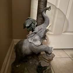 Glass Top Elephant Table