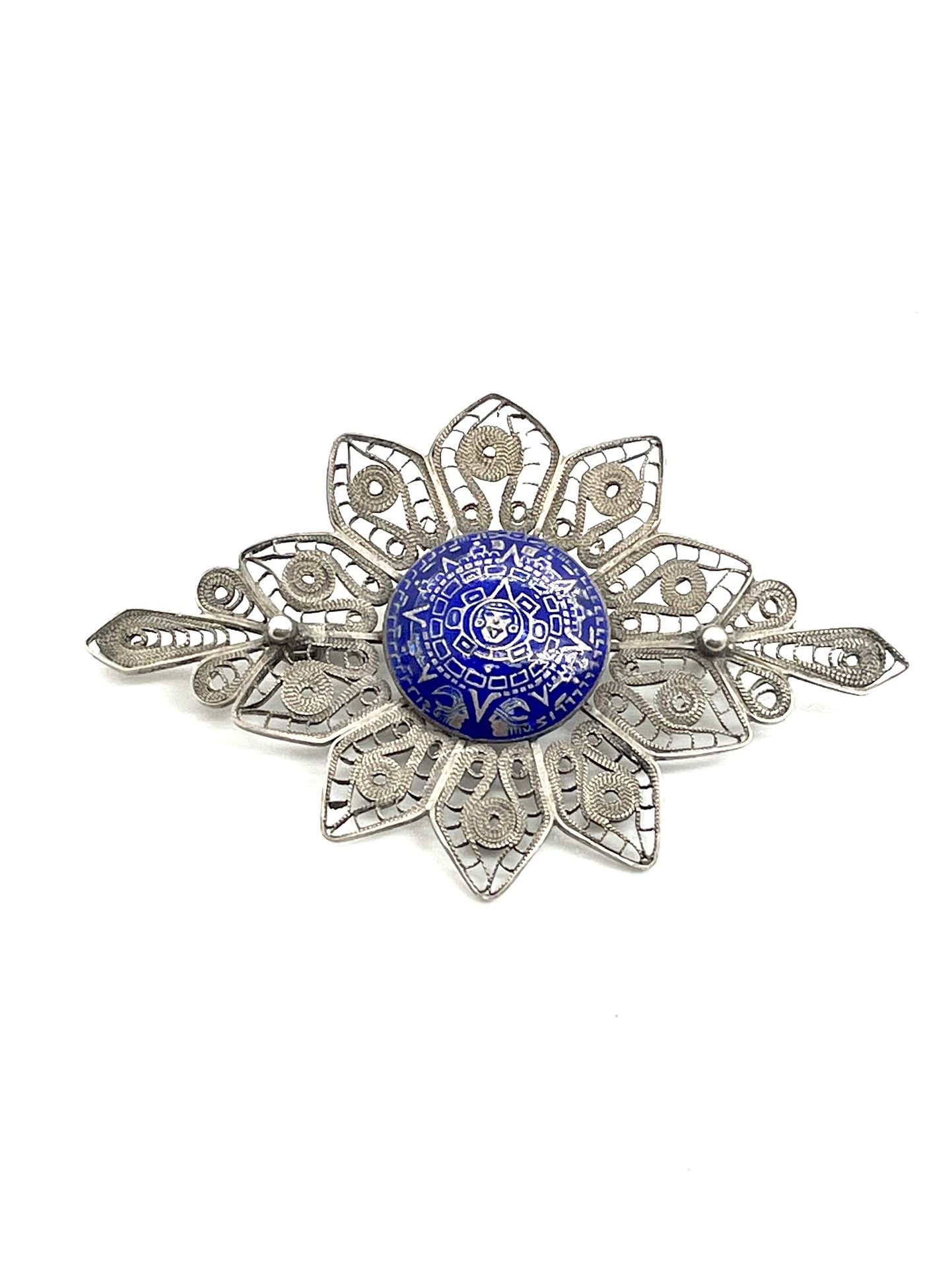 Antique Silver Filigree Brooch