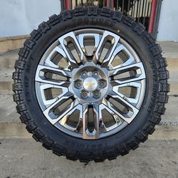 22" Chevy style rims/ 35" MT tires