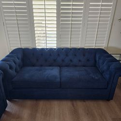 Pottery Barn sofa and loveseat