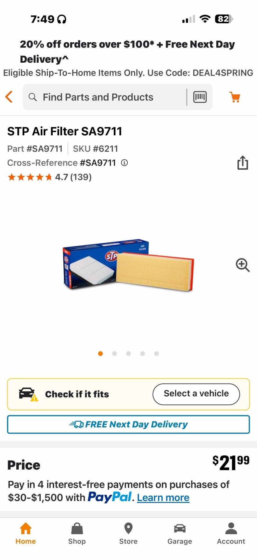 Engine AIR FILTER for 2014 Jetta