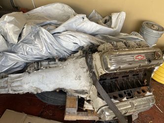 454 Engine And Transmission No Intake Or Carb