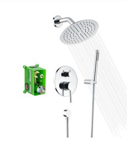 SUMERAIN
Modern 1-Handle 1-Spray Shower Faucet 1.8 GPM with Hand Shower in Chrome (Valve Included)