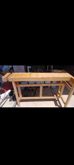 wooden workbench