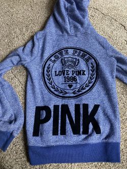 Pink Zip Up Hoodie Size Small