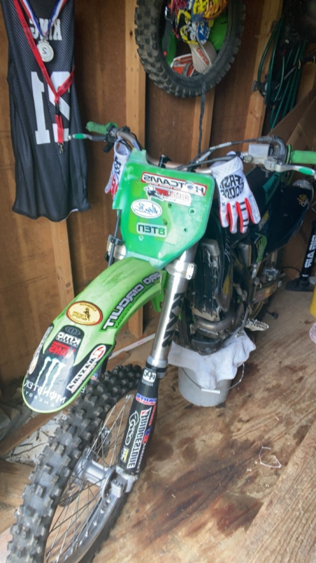 2005 Kx250f Big Boy pipe ! 