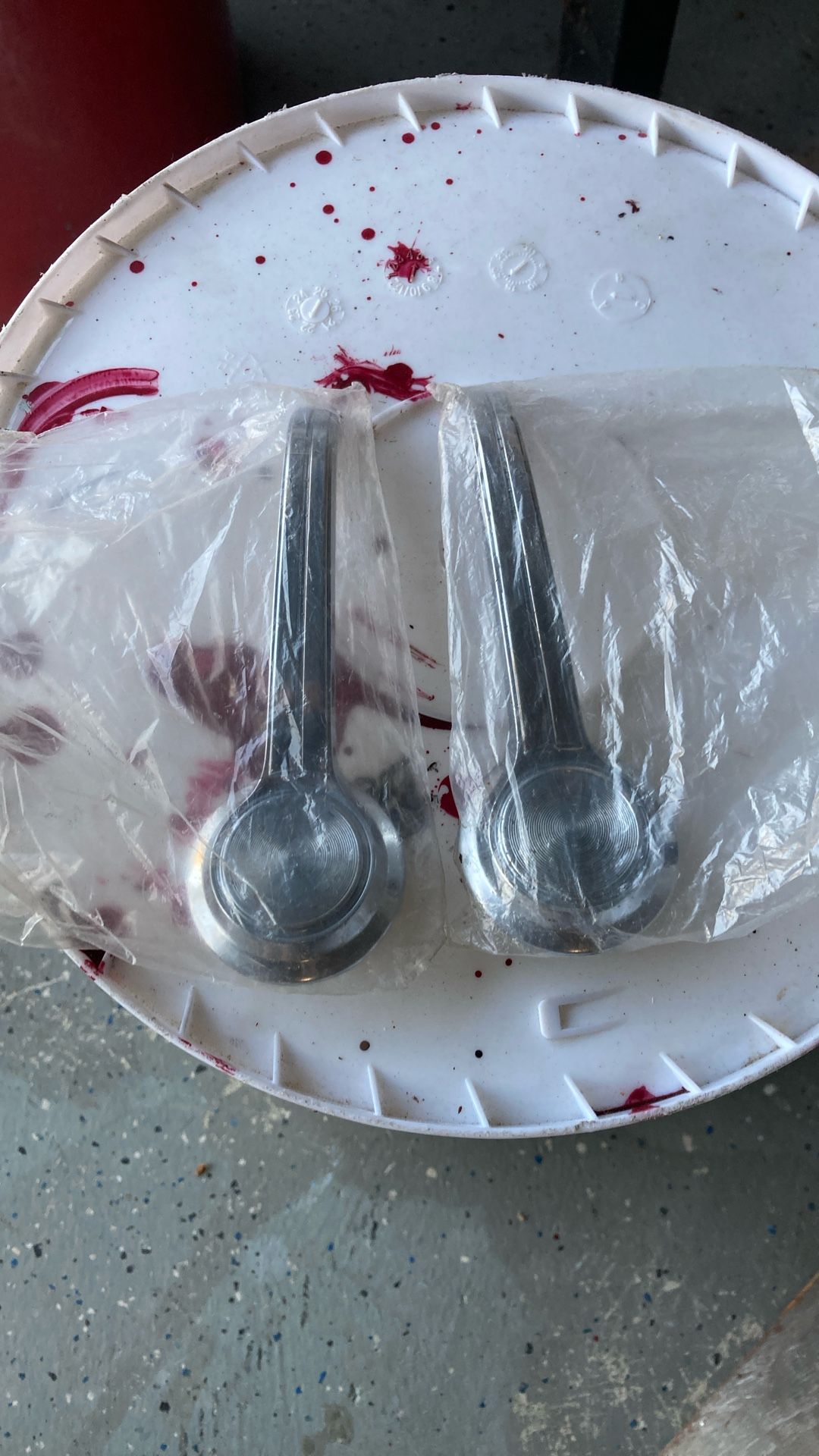 Chrome Inside Door Handle Set 1(contact info removed) Nova and 1967 Firebird Camaro GM Truck