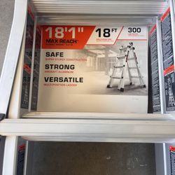 LADDER - A FRAME LITTLE GIANT 18.1 Multi Ladder - Like New 