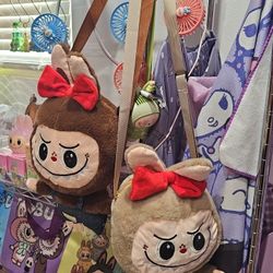 Labubu Plush Crossbody With Adjustable Straps