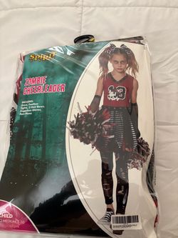 Spirit Zombie Cheerleader Kids Halloween Costume