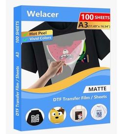 DTF Transfer Film A3 100 Sheets