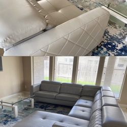 Grey Living Room Contemporary Sofa