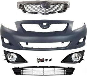 📿 $220! Front Bumper for 2009-2010 Toyota Corolla Base CE LE XLE Sedan 4-door