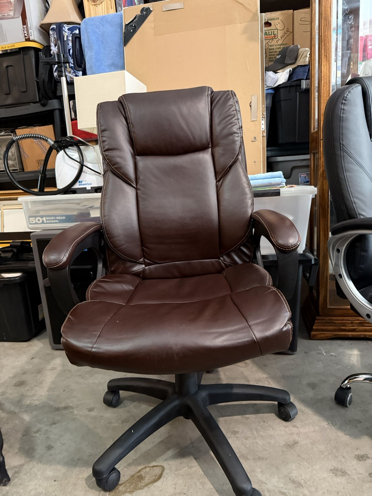 Brown Adjustable Office Chair