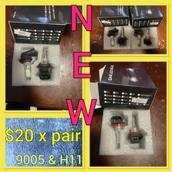 White LED Headlights ‼️ This Style Only ‼️ Este Estilo Solamente $20x Par 