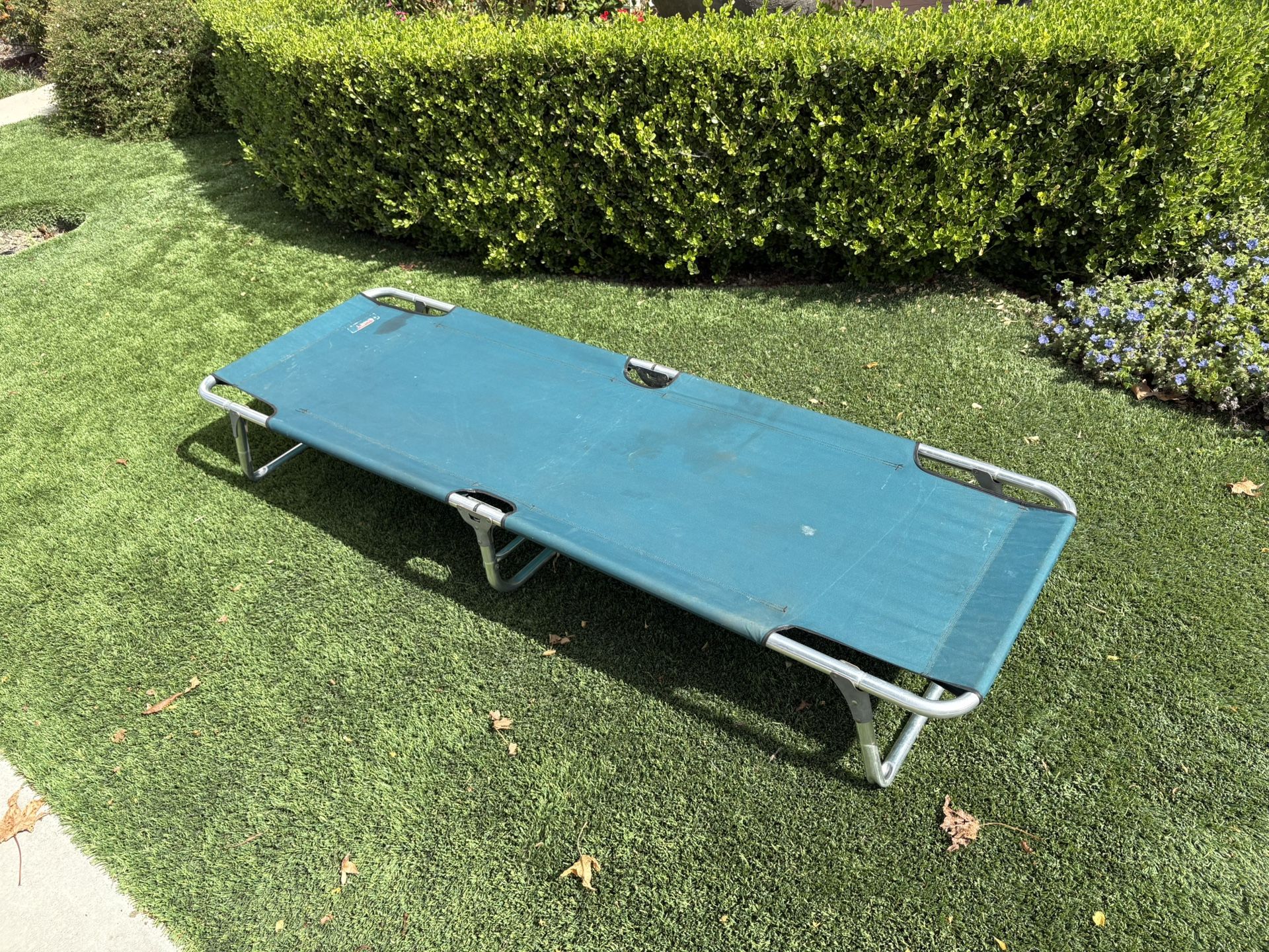 Coleman Green Aluminum Frame Folding Camping Cot