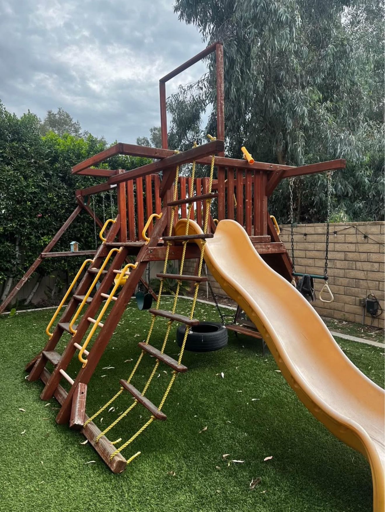 Playground set - Slide, Swings, Rick Climbing, Ladder