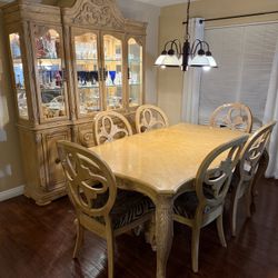 Curio and Table Set