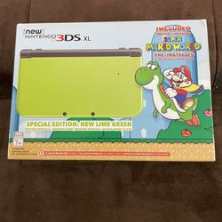 New Nintendo 3ds Xl Super Mario World Edition Lime Green 