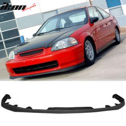 Fits 96-98 Honda Civic SIR Style Front Bumper Lip Chin PU Rough Textured Surface