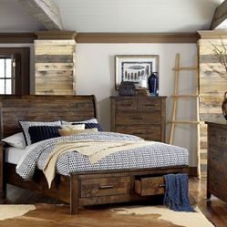 4-PCS Queen Size Bedroom Set In Offer ❤️ 
