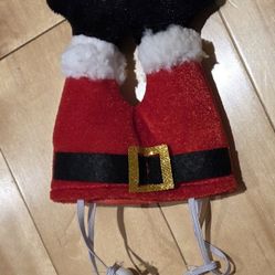NEW Holiday Dog Santa Claus Pants Adjustable Hat/Headband (OS)