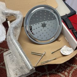 Delta 8inch Rain Shower Head With Arm ! New !