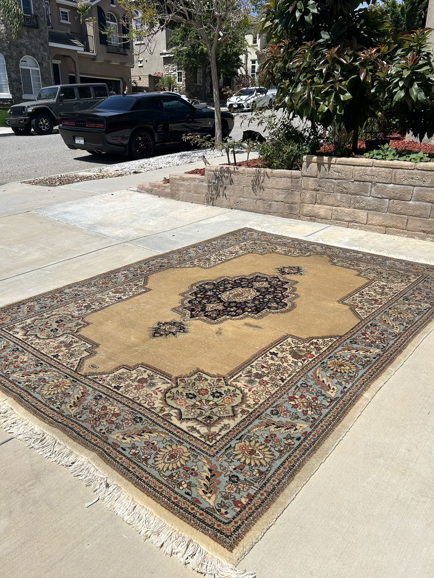 Real Handmade Tabriz Persian Rug 8X12 Ft Artisan Signed