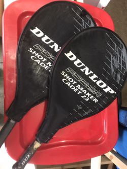 Tennis rackets Dunlop new size 23 for begining level only 100$ or BO