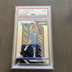 2018 panini prizm luka doncic psa 9 silver prizm